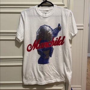 Sabrina Carpenter Manchild Official Merch T-shirt With Rhinestones